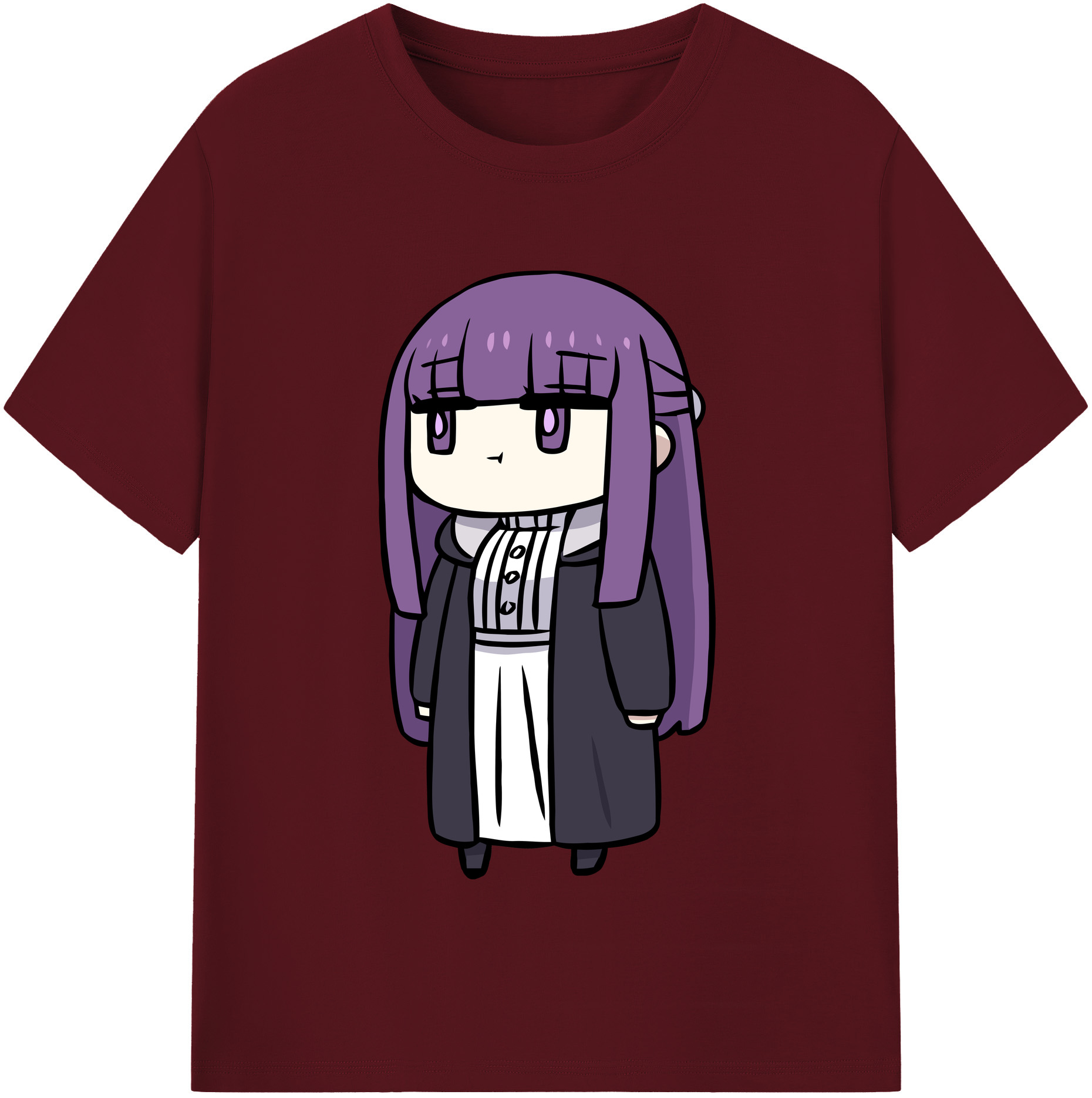 （画像用） 葬送のフリーレン Frieren 綿100％半袖Tシャツ（フロントプリント）